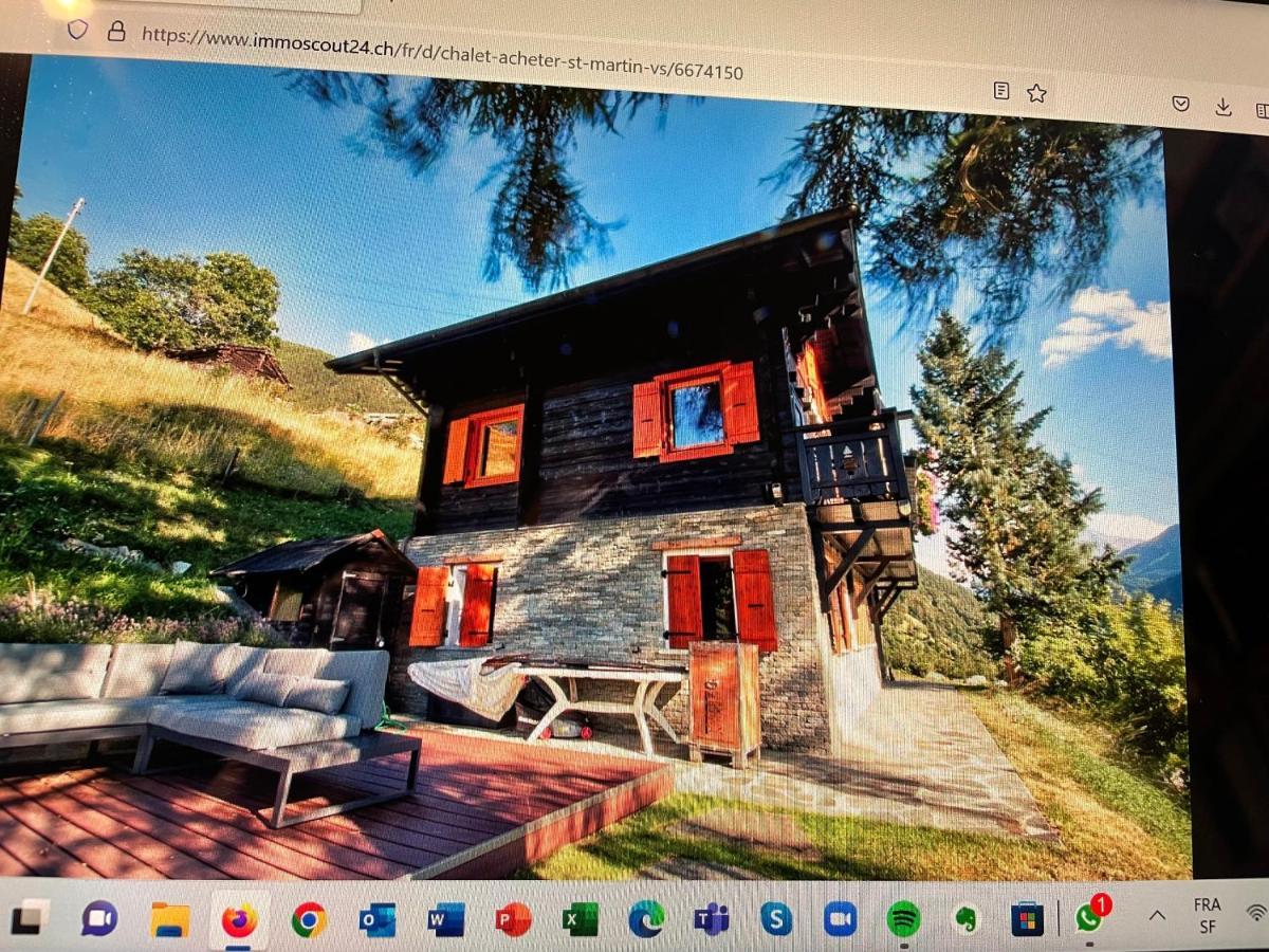 Chalet Edelweiss A Saint-Martin, Val D'Herens Zewnętrze zdjęcie